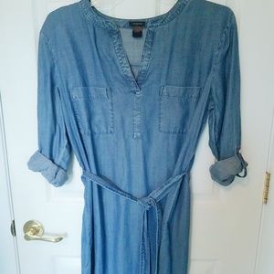 Ann Taylor Denim chambray Dress